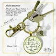 thumbnail image 4 of To Her Mother in Law Gutsy Goodness Bronze Keychain Thank You Raising Man I Dreamed Wedding Gift, 4 of 7