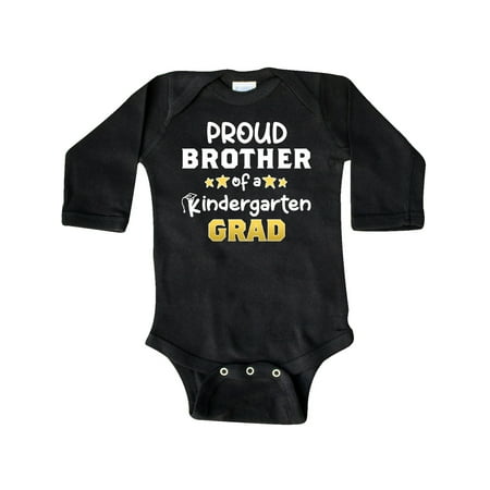 

Inktastic Proud Brother of a Kindergarten Grad Gift Baby Boy Long Sleeve Bodysuit