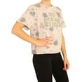 thumbnail image 5 of Elevenparis Womens French Terry Crop Embellished T-Shirt, Purple, Small, 5 of 6