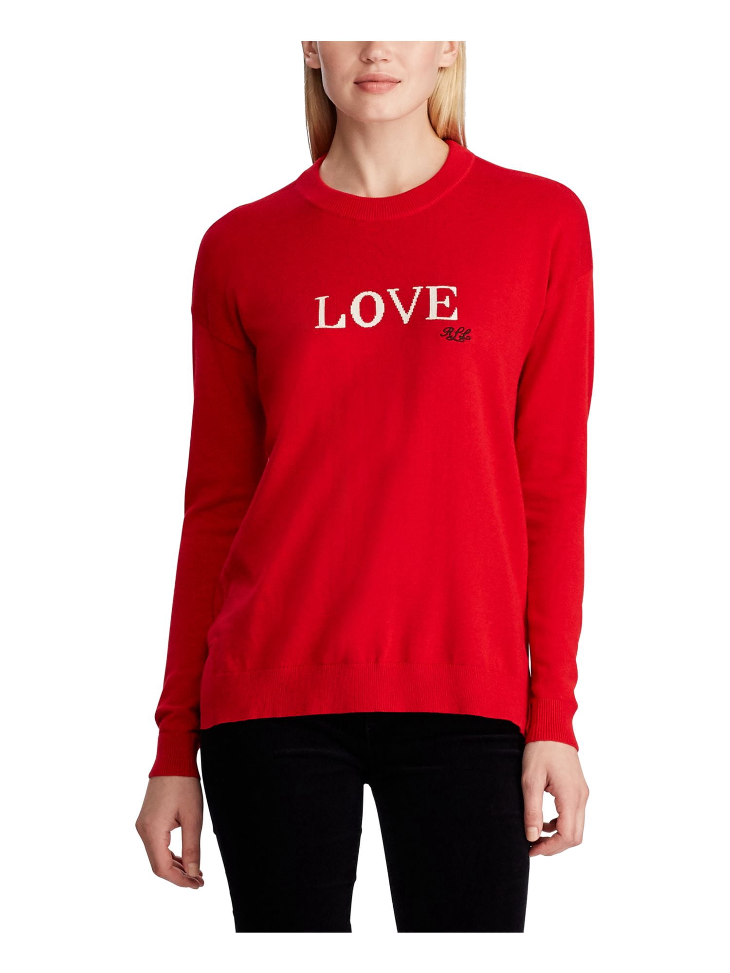 Long Sleeve Crew Neck Sweater Size 