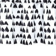 thumbnail image 2 of DriftAway Hearts Wash Painting Ink Stroke Pattern Blackout Lined Rod Pocket Window Valance 18"L x 52"W Plus 2" Header Black, 2 of 3