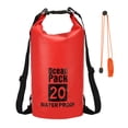 thumbnail image 1 of Uxcell Waterproof Dry Bag, Waterproof Bags with Whistle Red 20L, 1 of 2