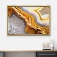 thumbnail image 3 of wall26 - Framed Canvas Wall Art - Abstract Agate Slice Pattern - Giclee Print Gallery Wrap Modern Home Art Ready to Hang - 16"x24" Natural, 3 of 5
