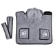 thumbnail image 3 of Bata de baño para perros de fibras ultrafinas (gris, talla M): toalla absorbente para perros que se puede secar después del baño, la natación o un paseo bajo la lluvia., 3 of 5