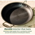 thumbnail image 4 of Hybrid Stainless Steel Cookware, Skillet with Helper Handle, PFAS-Free Ceramic Technology, Scratch Proof, Cool Grip Handles, Dishwasher Safe, 4 of 10