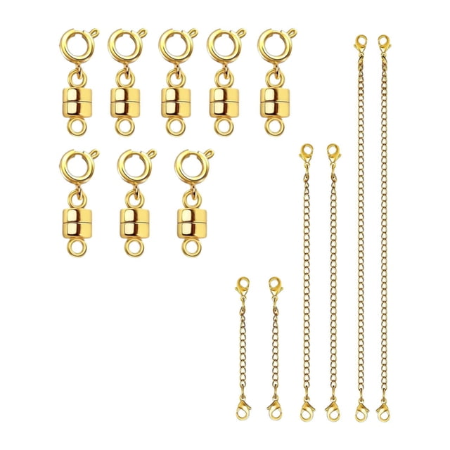 Elodie Rallonge de Collier Fermoir Magnétique Mode pour Bijoux Bracelet Femme Or
