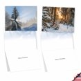 thumbnail image 3 of The Best Card Company 36 Assorted Christmas Notecards Bulk Box Set 4 x 5.12 Inch with Envelopes (6 Designs, 6 Each) Christmas Sunrise AM6655XSG-B6x6, 3 of 6