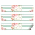 thumbnail image 2 of Envoltorios impermeables para botellas de agua con diseño floral de acuarela Aqua y Peony para baby shower. 20 etiquetas envolventes de 4,45 x 21,56 cm, de AmandaCreation., 2 of 4
