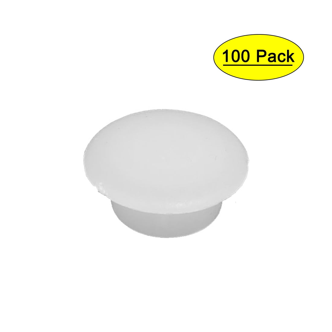 10mm Dia Plastic Round Flush Mounted Tube Insert Hole Plugs White