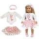 thumbnail image 2 of Conjunto de ropa para muñeca, diadema para muñeca, falda para muñeca, camiseta para muñecas de 18 pulgadas, 2 of 8