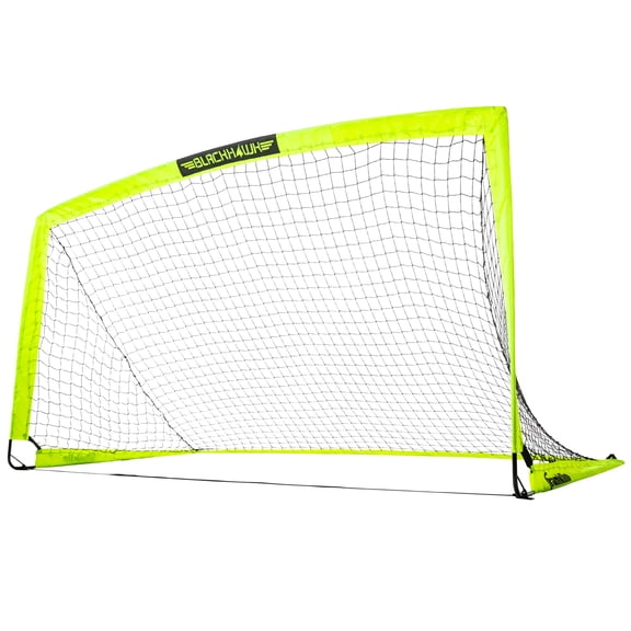 Franklin Sports Blackhawk Soccer Goal - Pop Up - Foldable - 6.5' x 3.5' Net - Optic Yellow