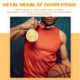 thumbnail image 4 of 3 Pcs Médailles de Prix Médailles de Sport en Métal Médailles de Prix Médailles de Compétition de Basketball, 4 of 8