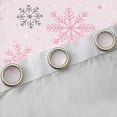 thumbnail image 4 of Homewish Princess Pink Cartoon Curtains Pack of 2 (42x84 Each) for Girls, Dreamy Whiten Snowflake Curtains Blackout, Merry Christmas Bedroom Curtains, Black Out Curtains Decor, 4 of 6