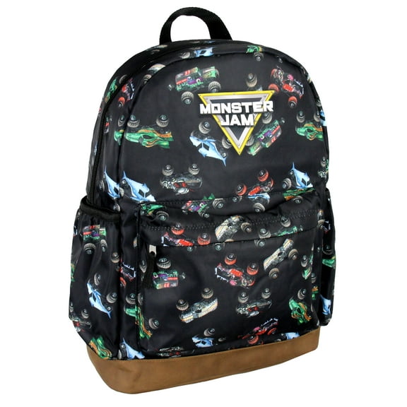 Monster Jam Trucks Dragon Zombie Grave Digger Megalodon All Over Print Backpack