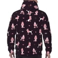 thumbnail image 7 of Goofa Poodle Dog for Men's Hooded Sweatshirt - Lightweight Pullover Hoodie with Kangaroo Pocket, Perfect for Everyday Wear-Large, 7 of 7