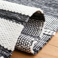 thumbnail image 6 of SAFAVIEH Kilim Adam Striped Polyester Area Rug, Ivory/Black, 8' x 10', 6 of 9