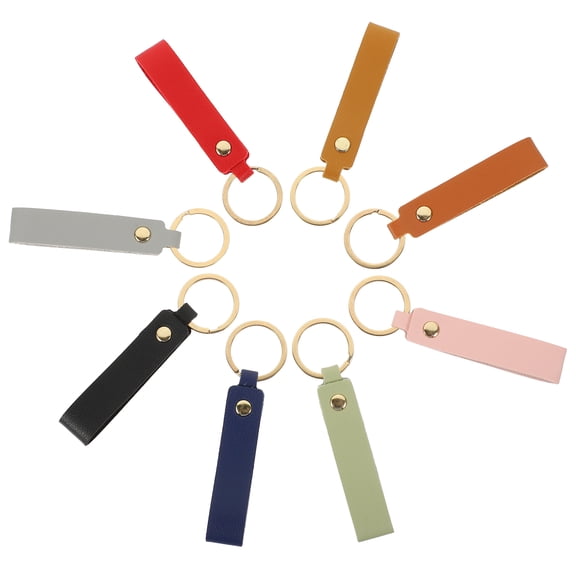 unbranded  8 Pcs Leather Keychain Chains Men Lanyard for Keychains Miss Man