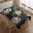 thumbnail image 2 of Pioneer Flower Floral Print Pattern Rectangle Tablecloth 60"x84",Waterproof Polyester Rectangle Table Cloth, Wipeable Spillproof Polyester Tablecloth for Dining, Camping, Indoor and Outdoor, 2 of 5