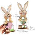 thumbnail image 3 of 10PCS Easter Decorations for the Home Wooden Bunny Decor Sign Farmhouse Rabbit Tiered Tray Decor Easter Rabbit Table Decorations for Easter Party Desk Office Farmhouse Home, 3 of 6