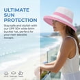 thumbnail image 2 of sun blocker women's sun hat upf 50+ bucket cap packable outdoor travel hat, 2 of 7