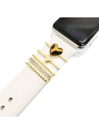  2 Pairs Watch Band Charms Compatible with Apple Watch