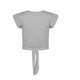 thumbnail image 5 of Sexy Casual mujer manga corta sólido cuello redondo Tops damas blusa encaje hasta chaleco Pompotops lopia987944, 5 of 6