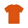 thumbnail image 4 of YUUMIN Boys Girls Short Sleeve Crew Neck T-Shirt Athletic Running Active Performance Tee Top Orange 100, 4 of 6