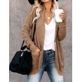 thumbnail image 2 of Women's Long Sleeve Open Front Cardigan Sweaters Lightweight Soft Knit Drape Outerwear with Pockets, 2 of 5
