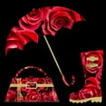 thumbnail image 2 of Hogan, Melody 20x20 Black Ornate Wood Framed with Double Matting Museum Art Print Titled - London Glam 4, 2 of 4