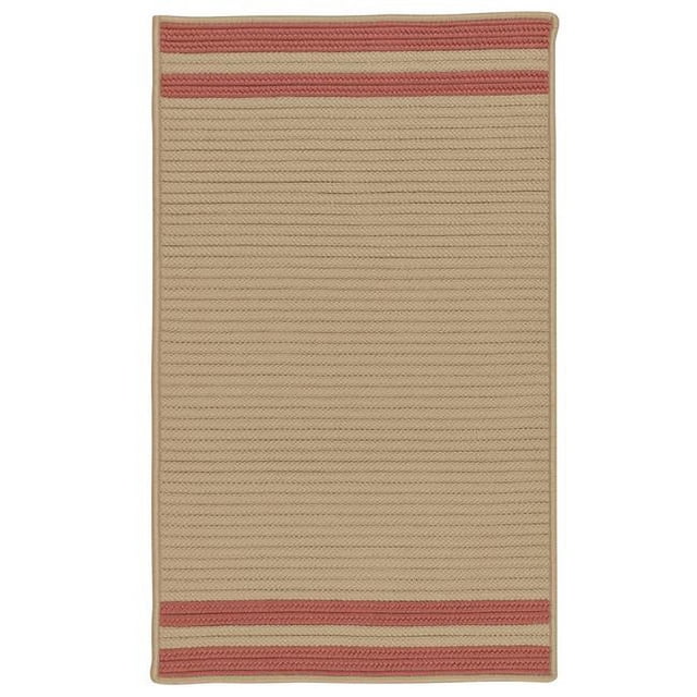 Colonial Mills Tapis DE35R048X072S Denali Fin Bande Tressée Zone Tapis Brique Rouge - 4 x 6 Pi.