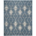 thumbnail image 2 of SAFAVIEH Tunisia Parker Geometric Area Rug, Light Blue/Cream, 6'7" x 9'2", 2 of 5