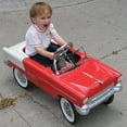 thumbnail image 5 of Retro Tri-Five 1955 Chevy Steel Metal Pedal Car, Red, 5 of 7