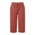 thumbnail image 4 of Women's Pants Casual Pants Red Pants for Women Comfy Pants Women Work High Waist Pants Women Women Fall Pants, 4 of 5