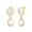 Gold, variant on Elli by Julie & Grace Moonstone and Freshwater Pearl Earrings 925 Silver for Women