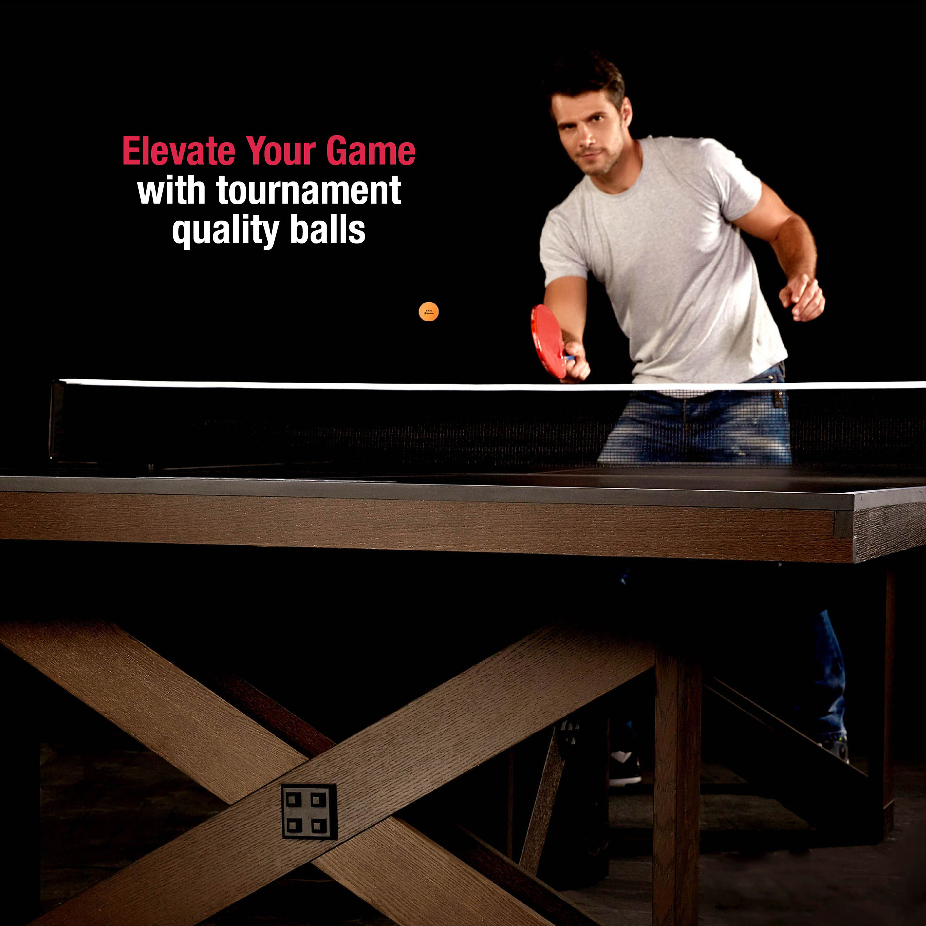 3-Star Ping Pong Balls, 40 Pack Official 40mm Table Tennis Balls with Durable Bounce & Spin by MD Sports