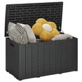 thumbnail image 1 of Outsunny 81 Gallon Garden Storage Box, Storage Container, Black, 1 of 10