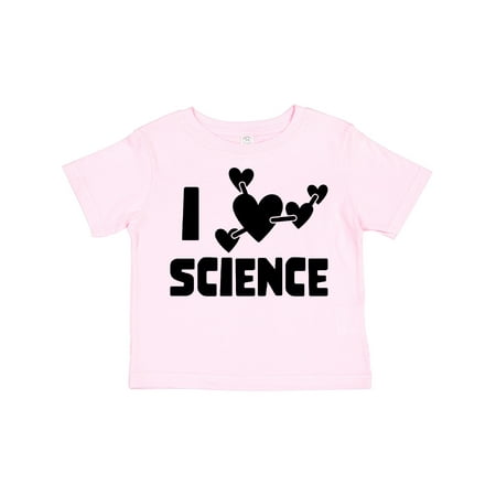 

Inktastic I Love Science Heart Molecules Gift Toddler Boy or Toddler Girl T-Shirt