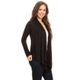 thumbnail image 3 of Women's Casual Long Sleeve Drape Front Open Jacket Cardigan, 3 of 7