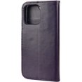 thumbnail image 4 of iPhone 13 Pro Max Wallet Case, 6.7 inches Durable Case, Flower Butterfly Pattern Premium PU Leather Magnetic Case with Credit Cards Slots Shockproof Protective Cover (iPhone 13 Pro Max, purple), 4 of 8
