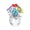 Multicolor, variant on Tuscom Mini Crystal Flower Vase Ornament Sparkly Glass Floral Figurine Small Desktop Decor for Home Car Office Desk Multicolor 4 Inch