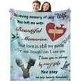 thumbnail image 5 of LHSHID Bereavement Gifts Sympathy Gift Blanket Flannel Soft and Comfortable Anti static Bed Sofa Blanket 50x60in, 5 of 5