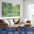 thumbnail image 3 of 8 Pack Art Acoustic Panels Sound Absorbing Swamp Scenic Lake Decorative Soundproof Wall Panels Self Adhesive for Nursery Game Room Bedroom 48"x32", 3 of 7