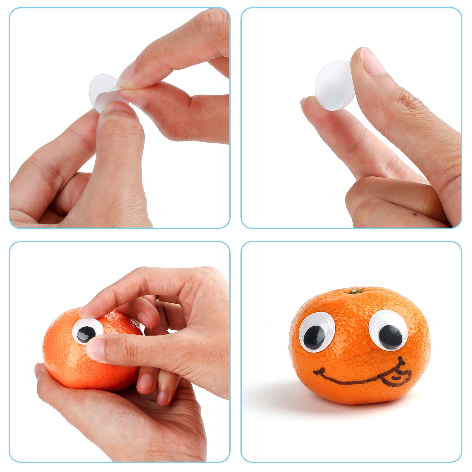 Generic Plastic Wiggle Eyes Funny Crafts Moving Eyes Toys