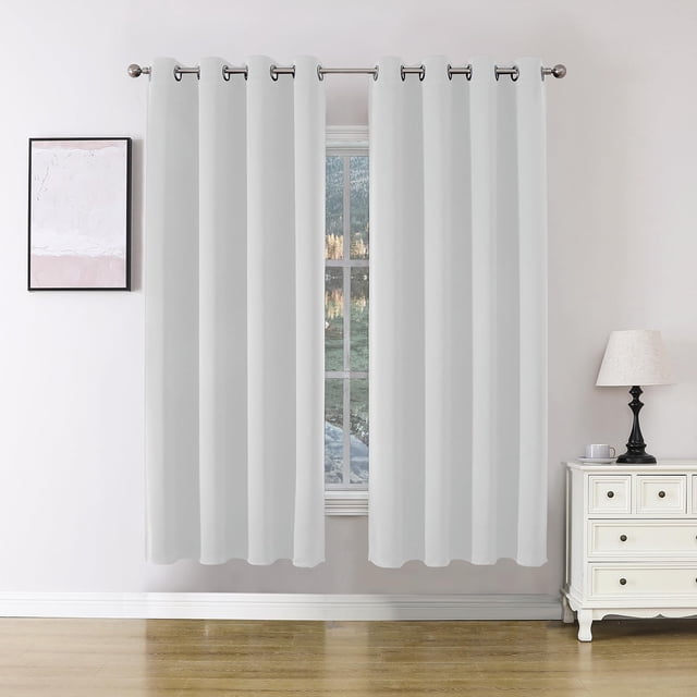 Cortina Joydeco Blanco Grisáceo 132x160 cm Térmica Opaca