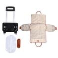 thumbnail image 2 of Bolsas De Prenda Rodantes Para Viajes, Bolsas De Lona De 40 Litros Con Carrito Desmontable, Maleta De Equipaje De Viaje A Prueba De Agua De Cuero PU Para Hombres Mujeres Negocios, 2 of 7