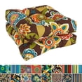 thumbnail image 2 of 19-inch Squared Spun Polyester Tufted Dining Chair Cushion (Set of Two), 2 of 5