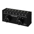 thumbnail image 4 of 6-In-2-Out Audio Switcher Two-Way Audio Signal Selector Box Splitter Distributor with 3.5mm Audio Input & Output Jacks, 4 of 8