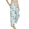 thumbnail image 6 of Salouo Poodle Playing Skateboard Print Women's Pajama Pants Casual Loose Sweatpants PJs Flowy Pants Drawstring Palazzo for Women Wide Leg Pants Lounge Pajama -Large, 6 of 8