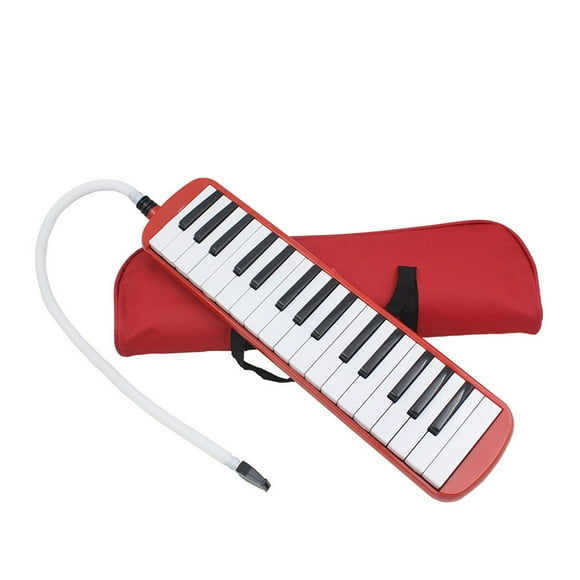 Wosthever Teclado Musical de 32 teclas, instrumento de música, portátil, duradero, armónica de Piano, teclados para tocar, mano de obra Accesorios para instrumentos musicales Rojo