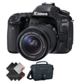 thumbnail image 1 of Canon EOS 80D Appareil Photo Reflex Numérique avec Objectif 18-55 mm + Garantie de 1 An, 1 of 3